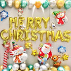 Combo of Merry Christmas Gold Letter Balloon (Pack of 1)