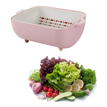 Double Layer Fruit & Vegetable Rinsing Bowl
