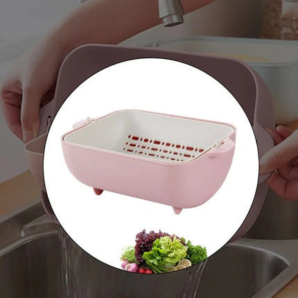 Double Layer Fruit & Vegetable Rinsing Bowl